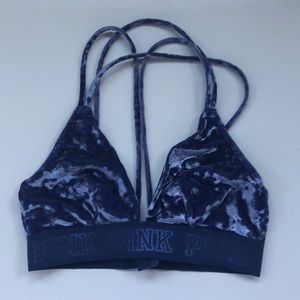 Blue Velvet PINK Bralette